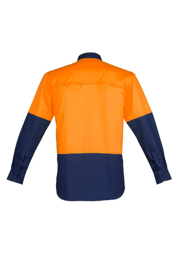 Picture of Syzmik, Mens Hi Vis Closed Front L/S Shirt